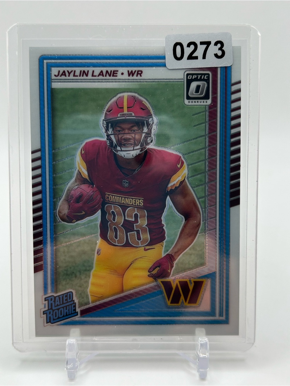 Jaylin Lane Rated Rookie Washington Commanders Football Trading Card 🏈